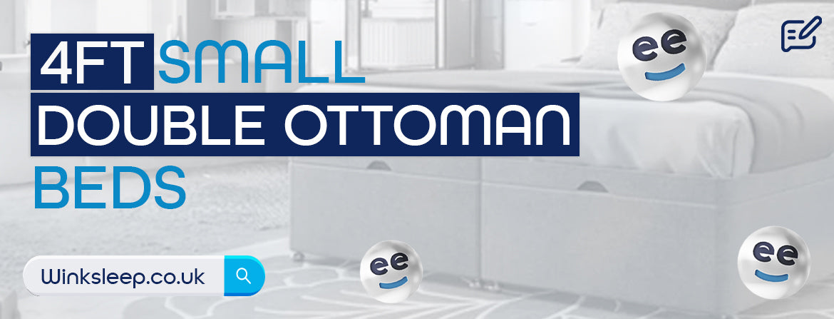 4FT Small Double Ottoman Beds