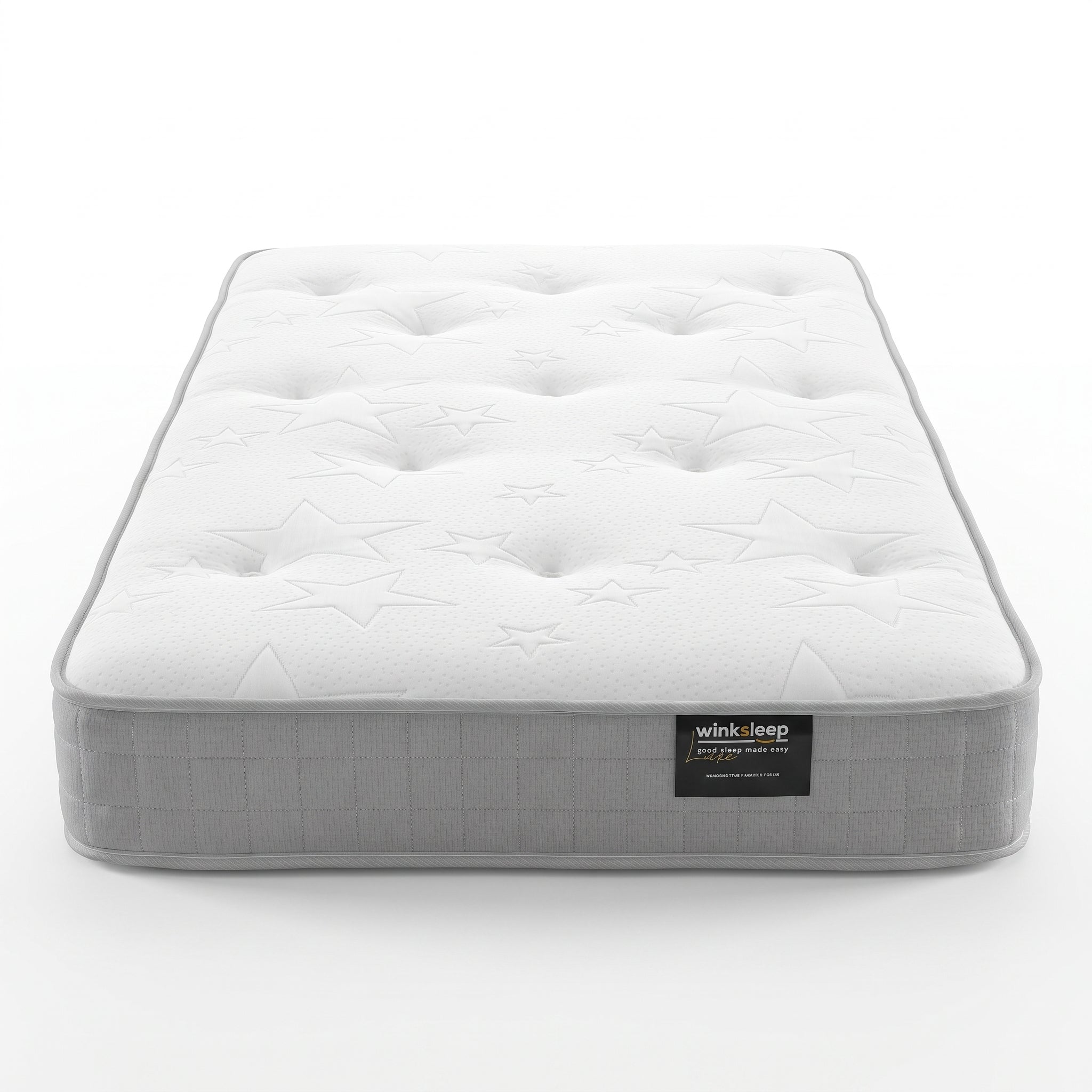 WinkSleep LUXE Junior - Kids Sovereign Mattress – 16cm Deep, Adaptive Core™ Pocket Springs & Memory Foam Comfort