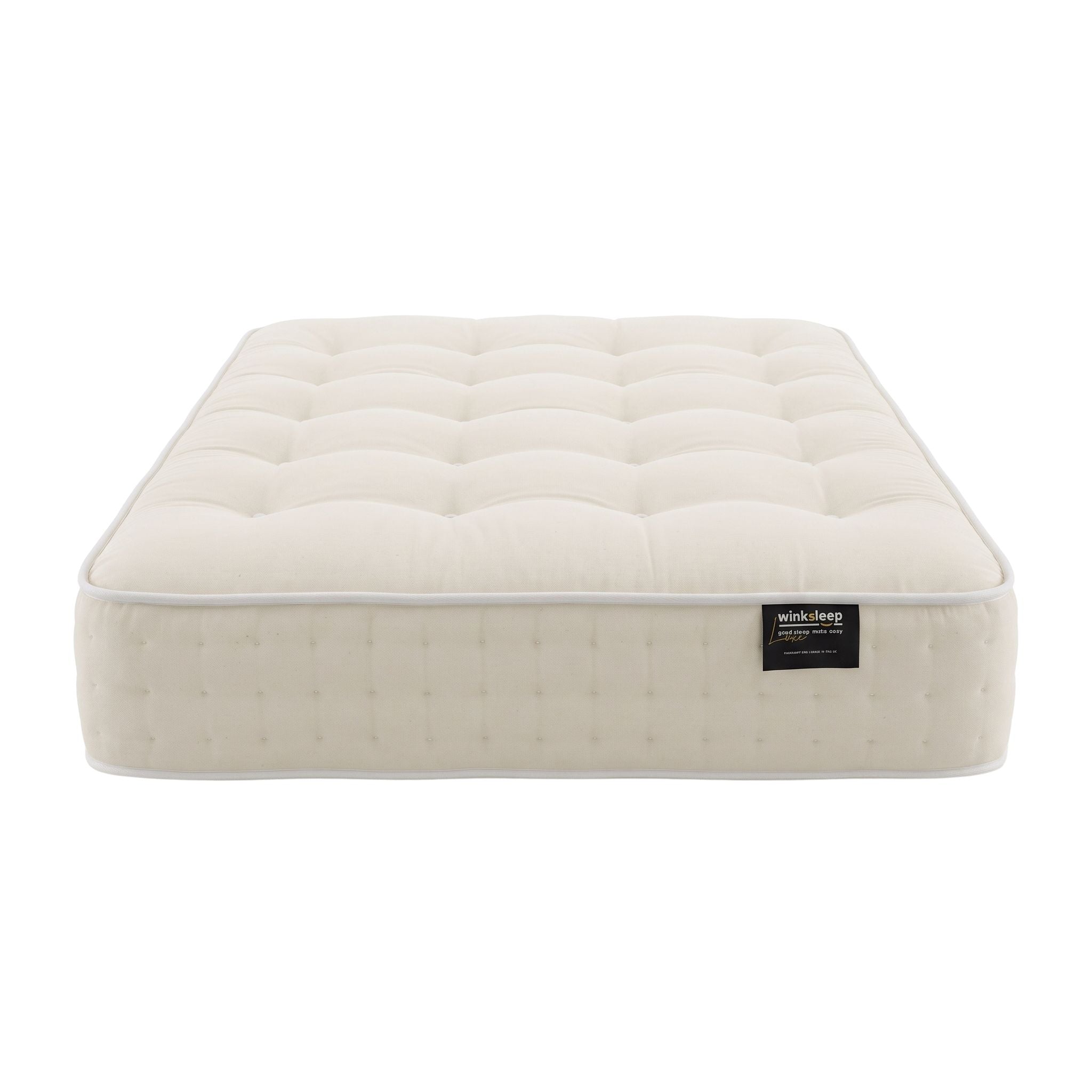 WinkSleep LUXE Westminster Natural 3000 Mattress 28cm Deep, Adaptive Core™ Pocket Springs with Premium Natural Fillings