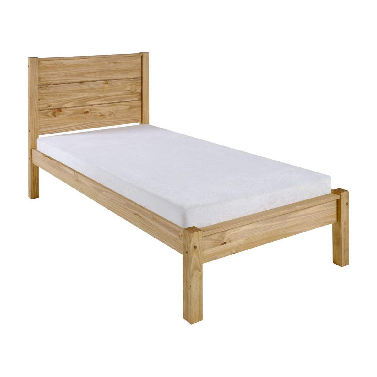 Barton 3FT Bed - Waxed Pine