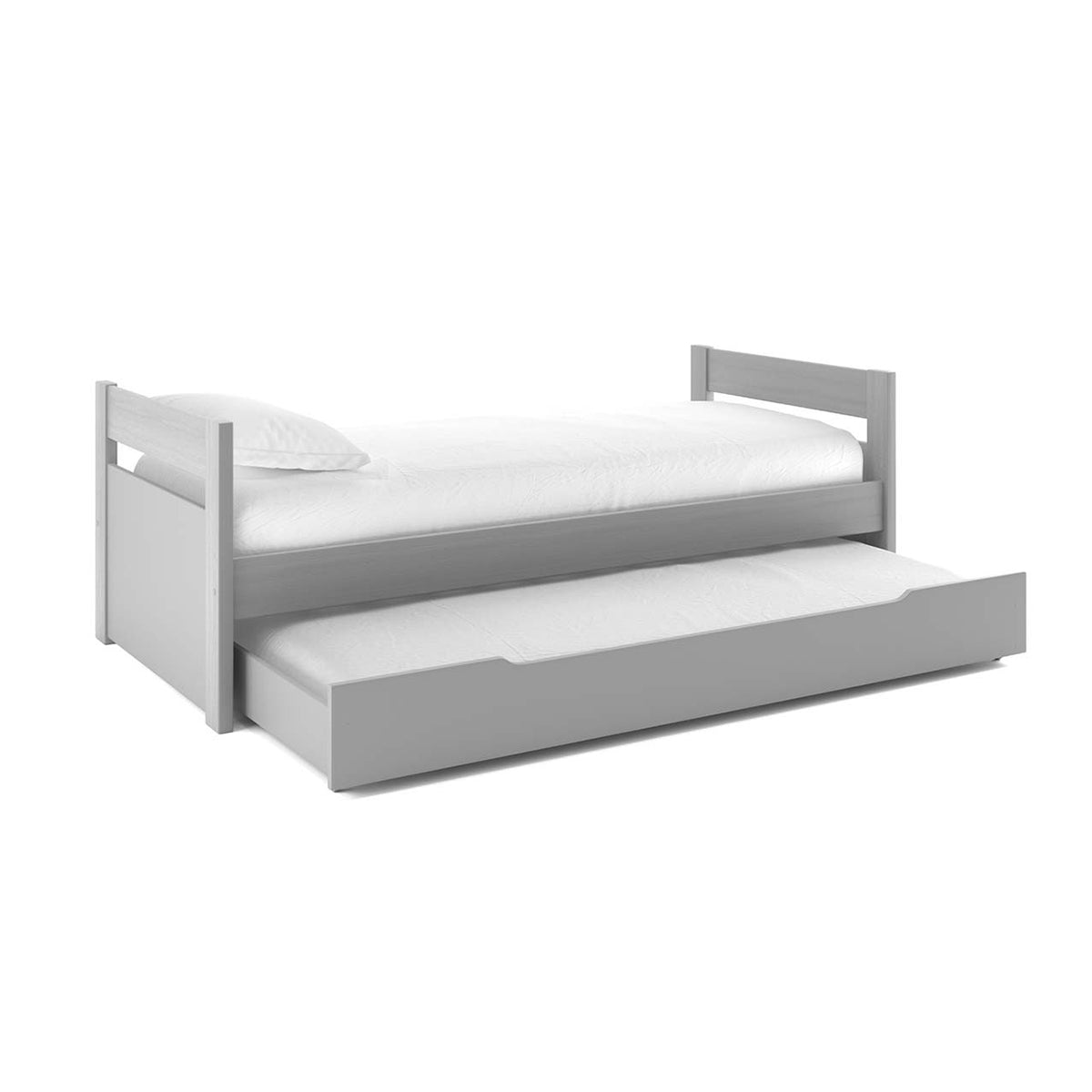 Uno Grey Cabin Bed With Trundle Drawer