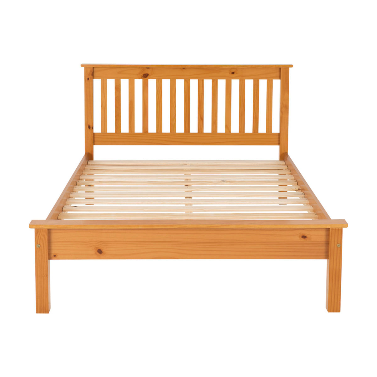 Monaco 4FT6 Bed Low Foot End - Antique Pine