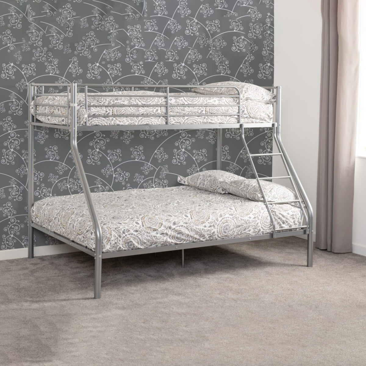 Tandi Triple Sleeper Bunk Bed - Silver