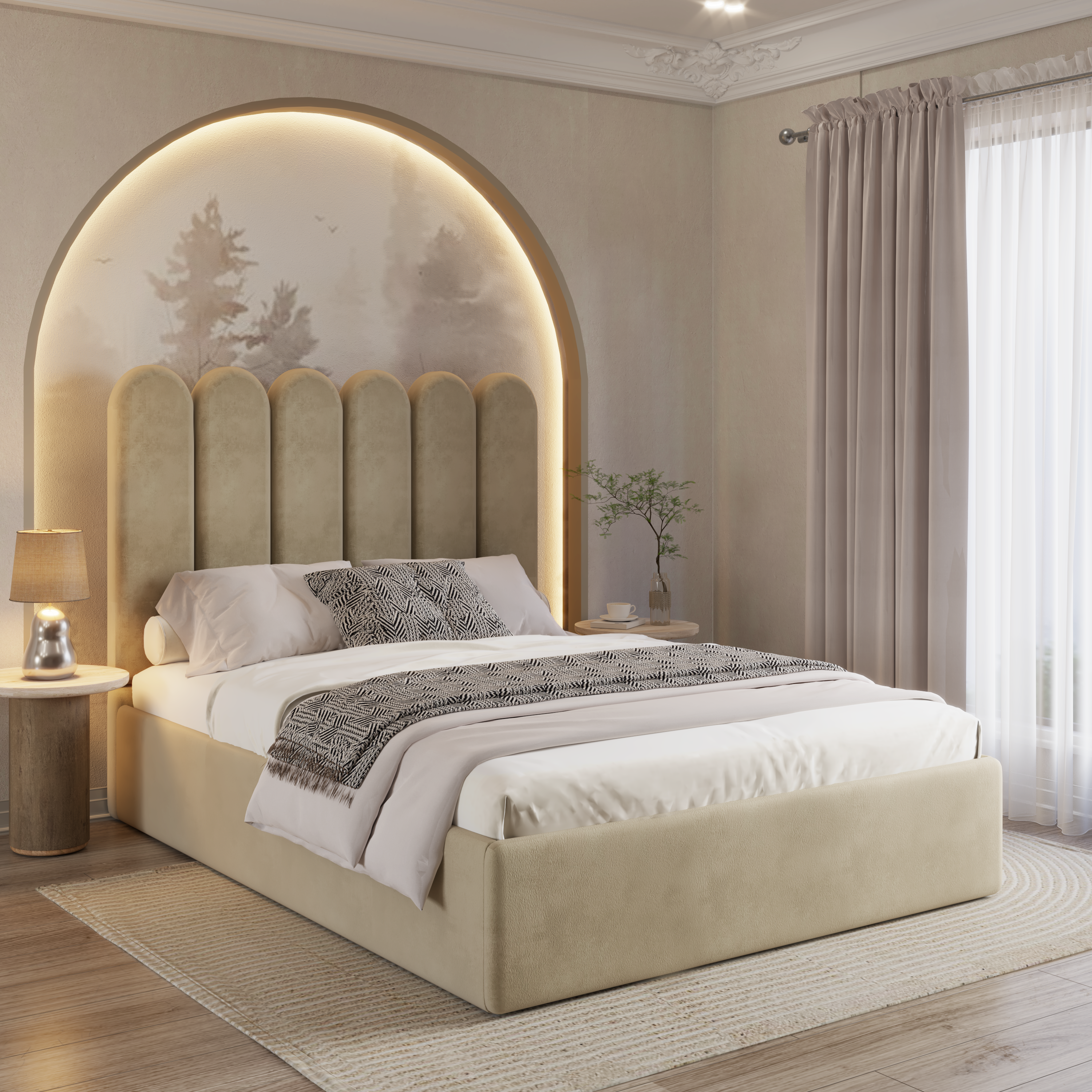 Galaxy Bedframe Ottoman
