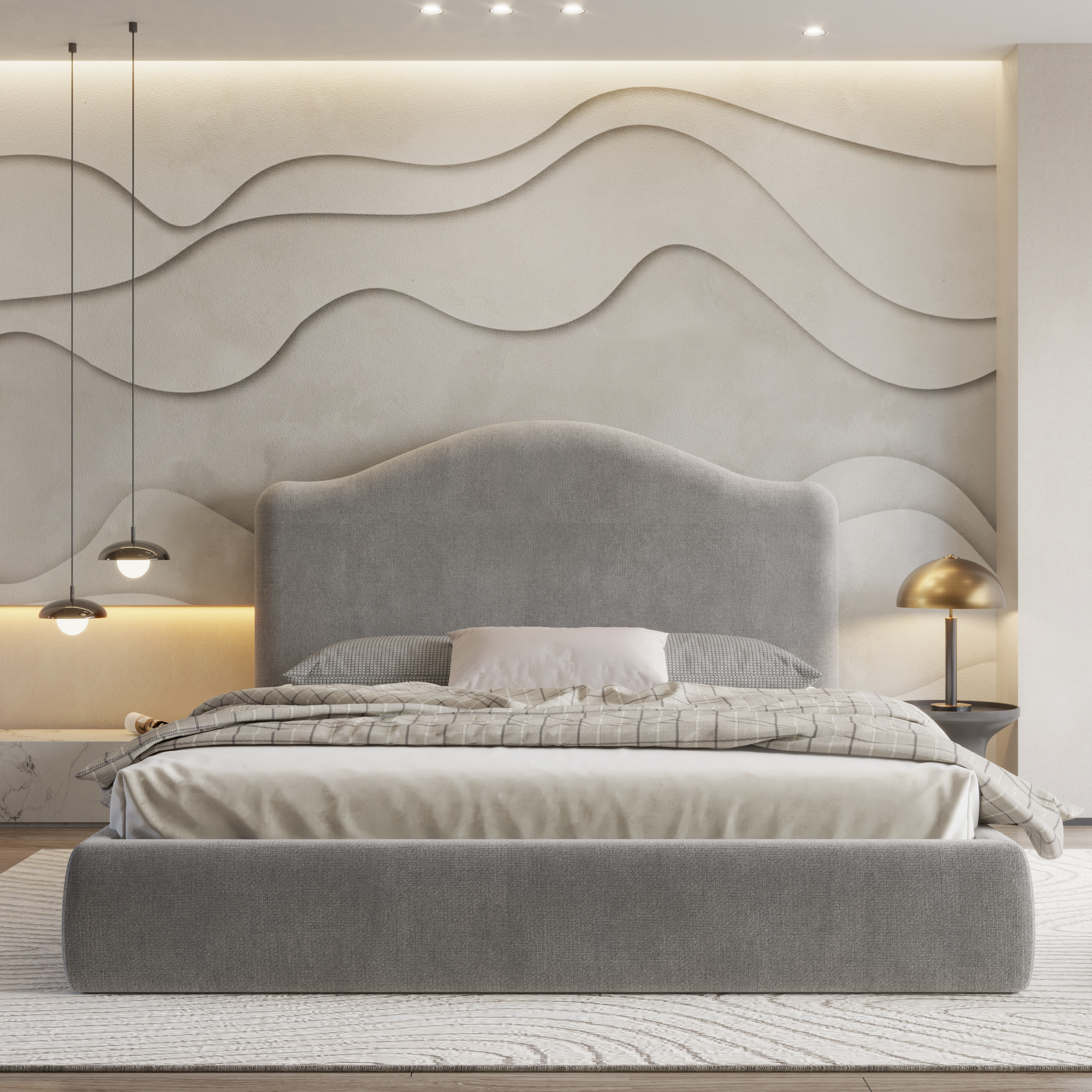 Halo Bedframe Ottoman