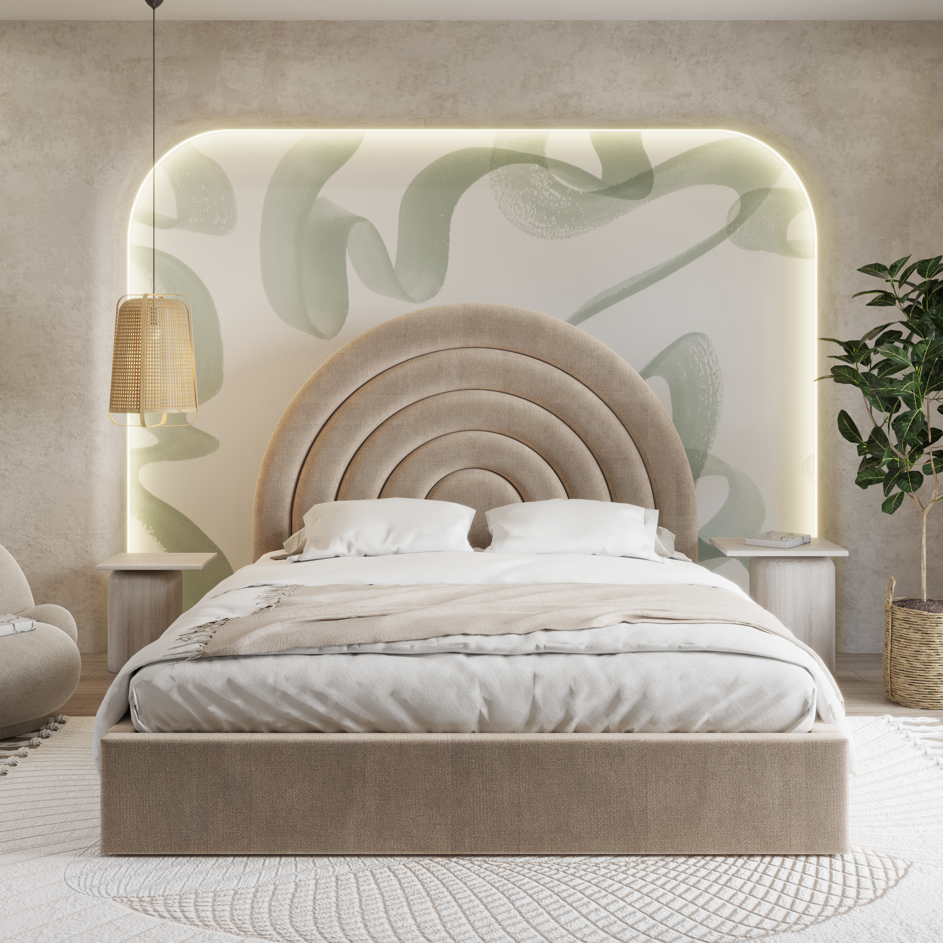 Jasper Bedframe Ottoman