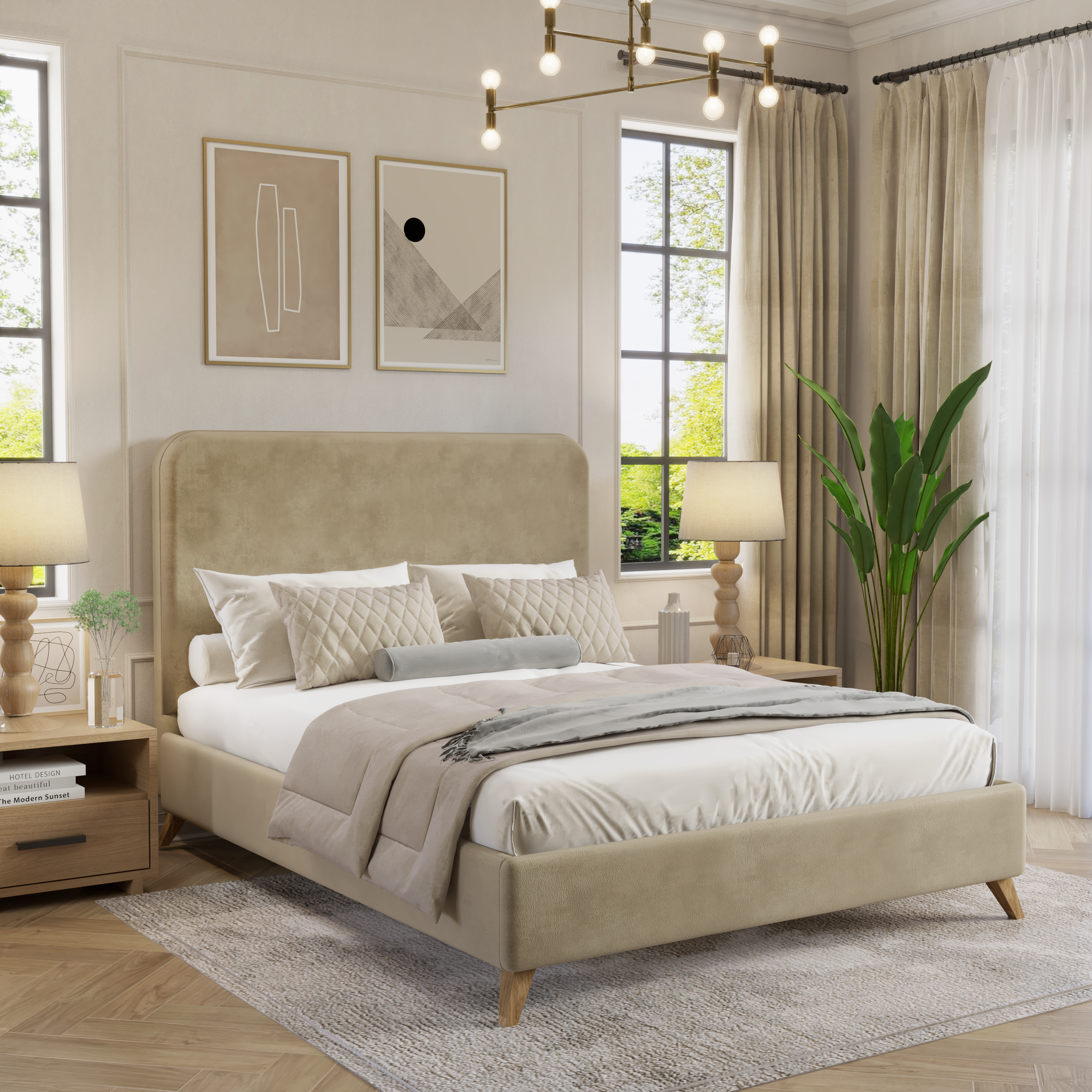 Whisper Bedframe Ottoman