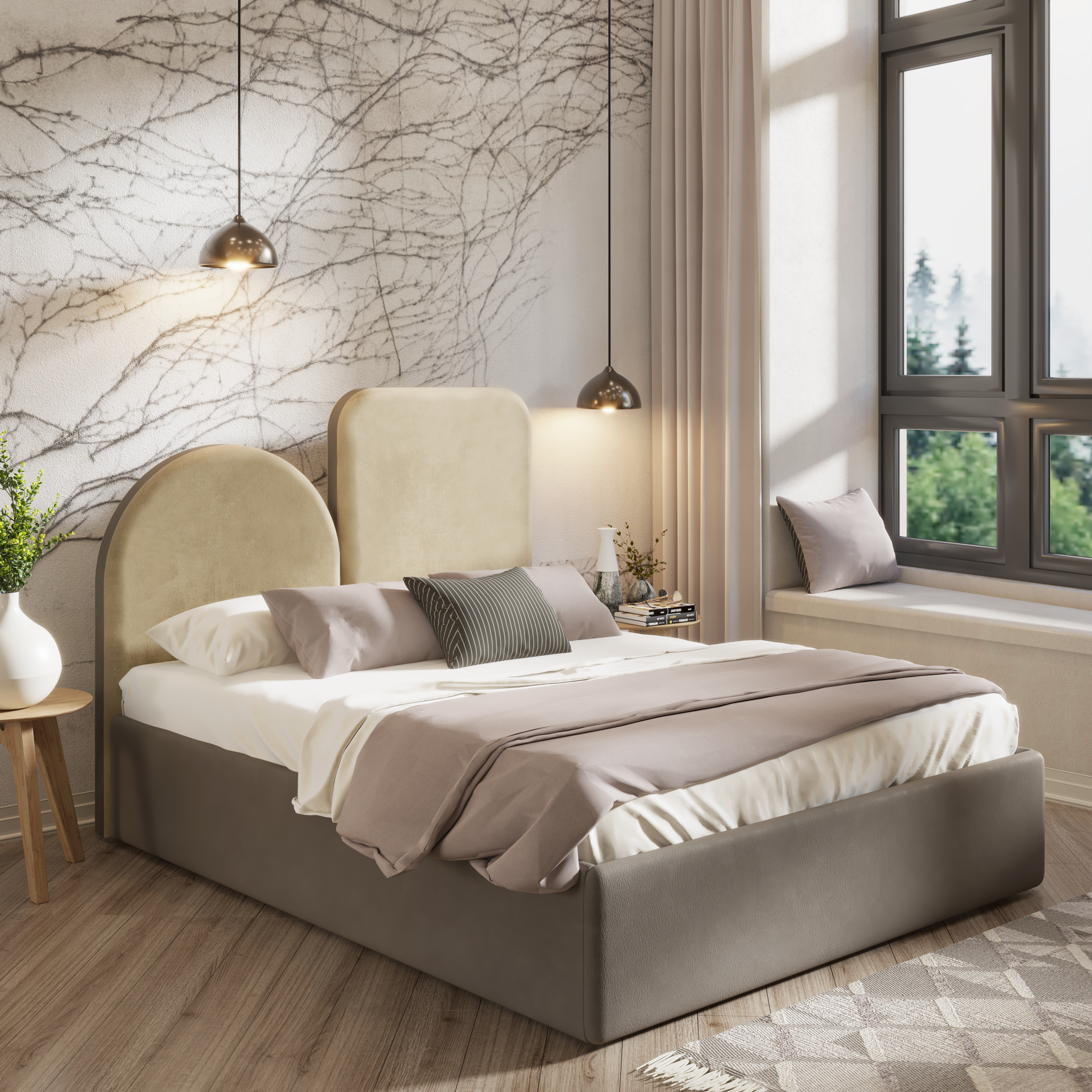 Aurora Bedframe Ottoman