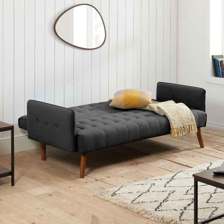 Hudson Sofa Bed Charcoal