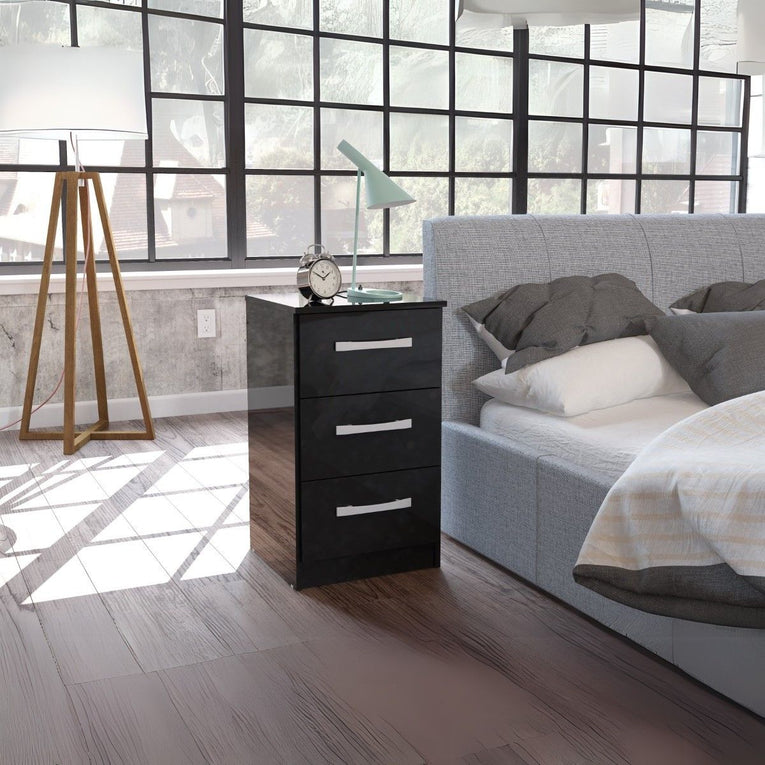 Lynx 3 Drawer Bedside