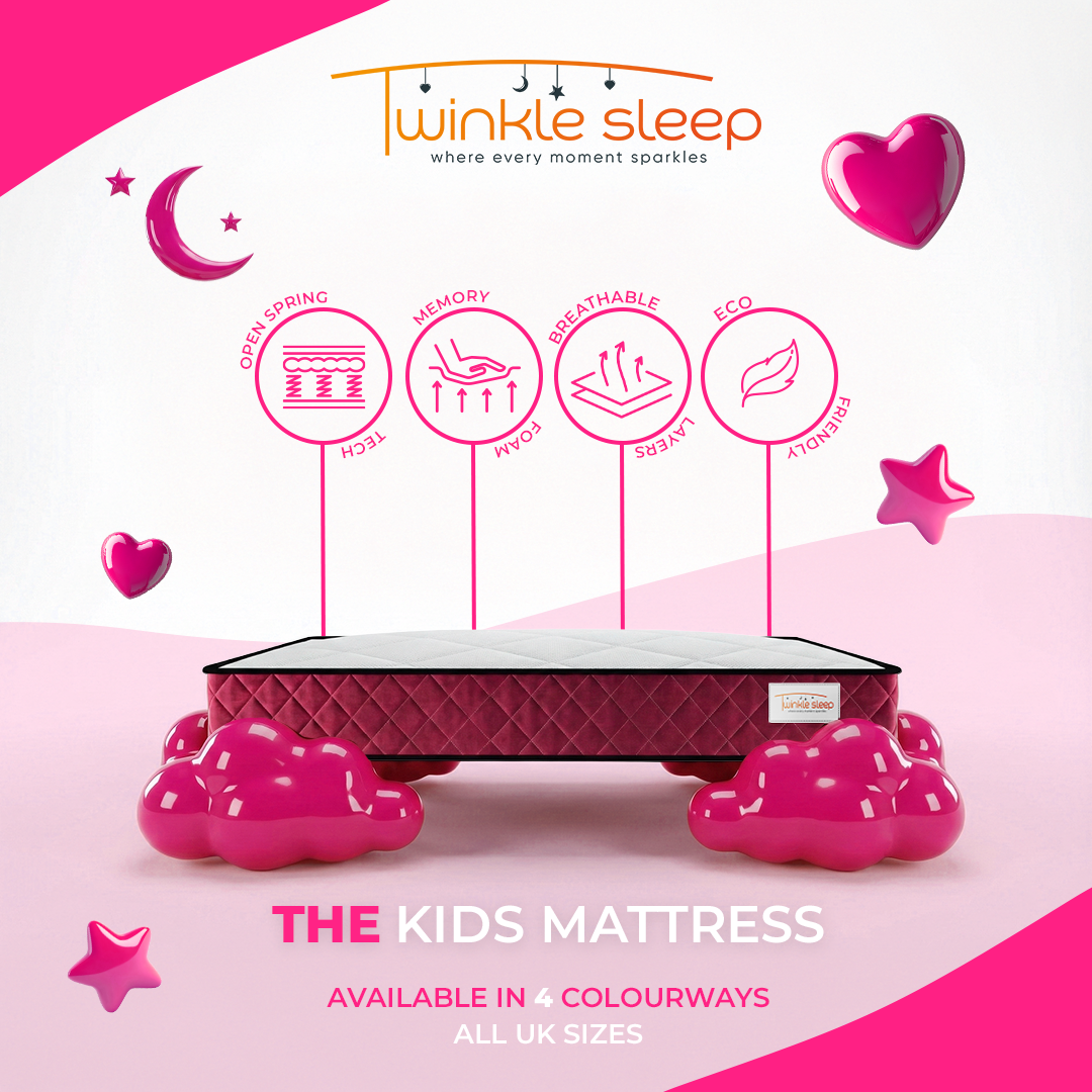 Twinkle Sleep Mattress - Pink