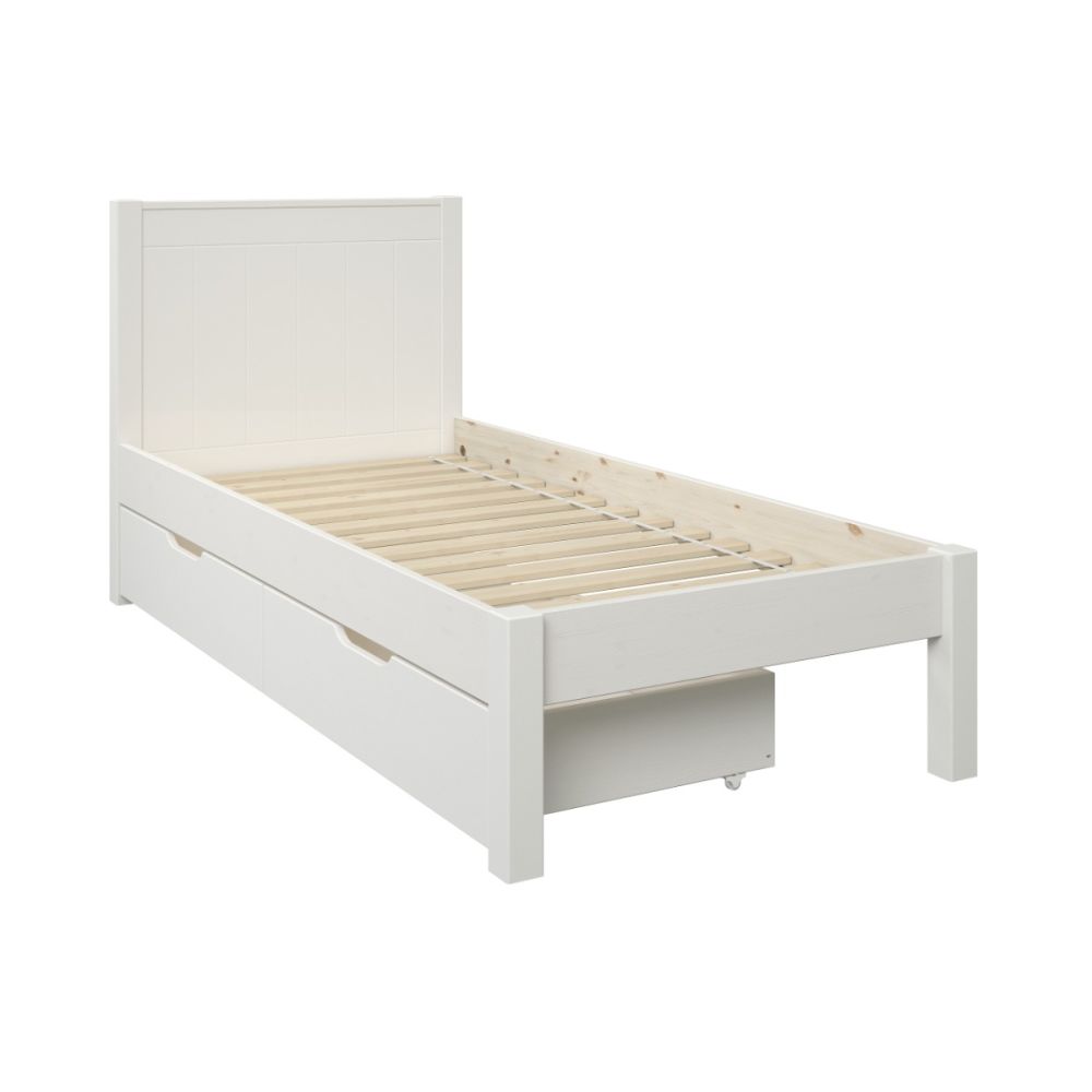 Classic White Low End Single With A Pair Of Drawers 90x190cm