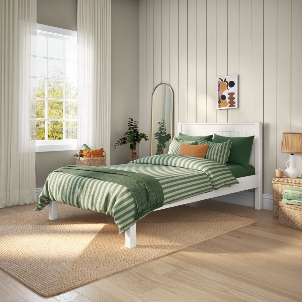Classic White Low End Small Double 120x190cm