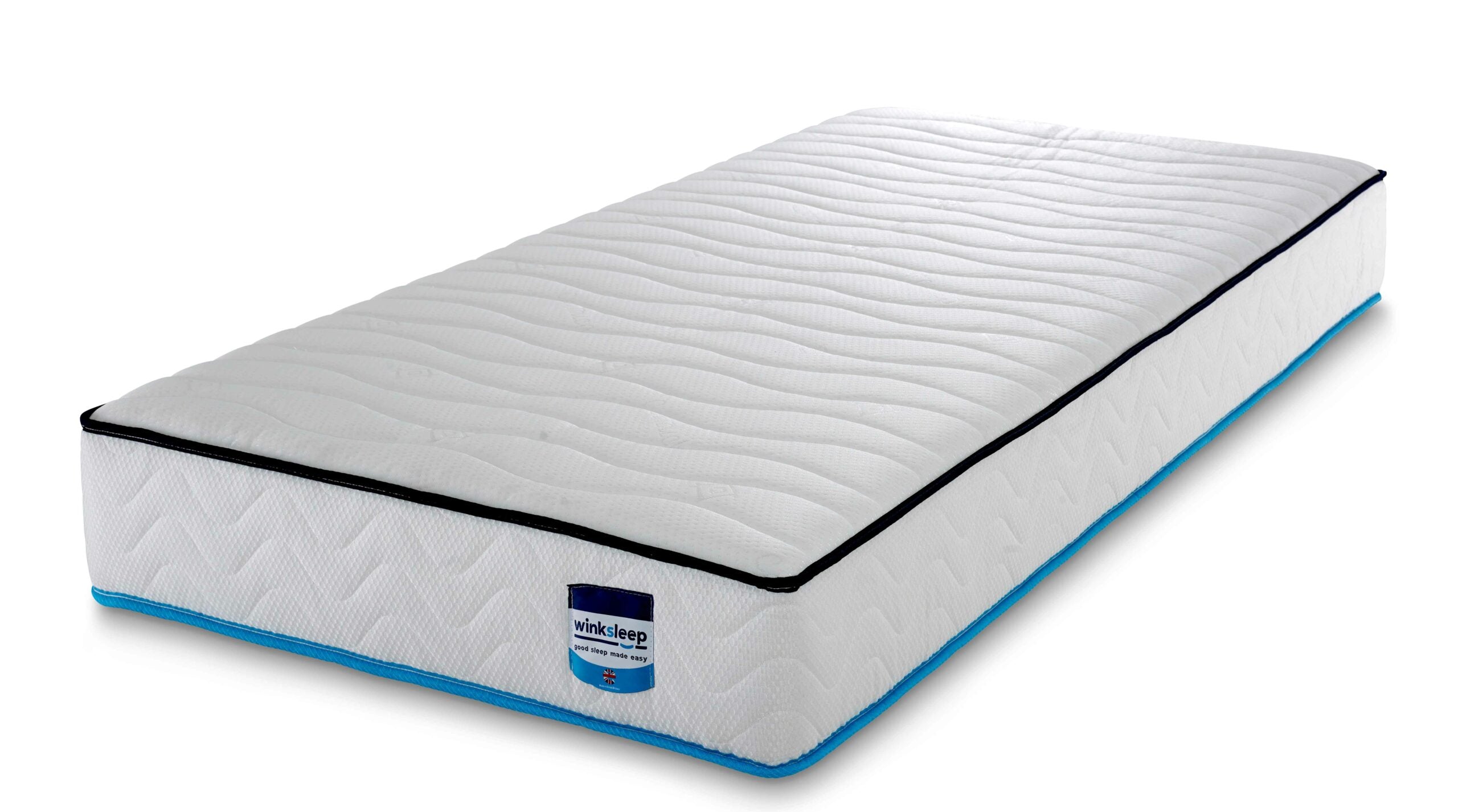 Wink Sleep Ultra Cool Mattress – Cool Blue Memory Foam and Open Coil Mattress