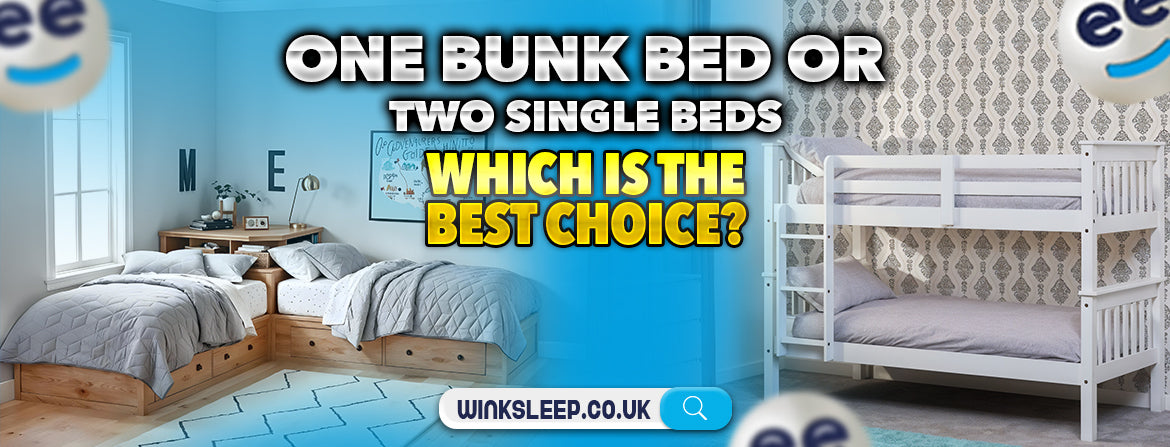 One bunk bed or two single beds Which is the best choice