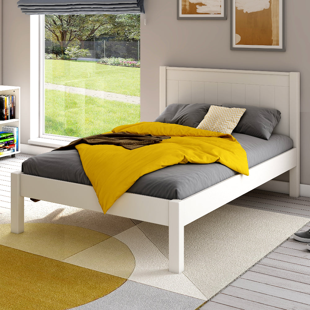 Classic White Low End Small Double 120x190cm