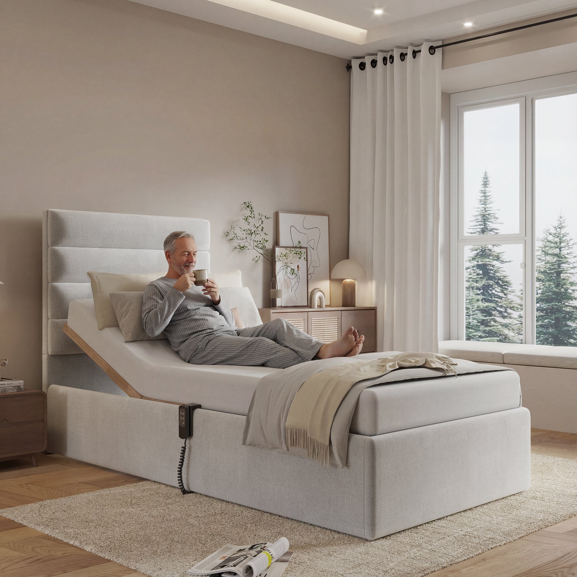 Relax Support Adjustable Electric Bed