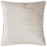Lanzo Cut Velvet Piped Cushion Moonbeam