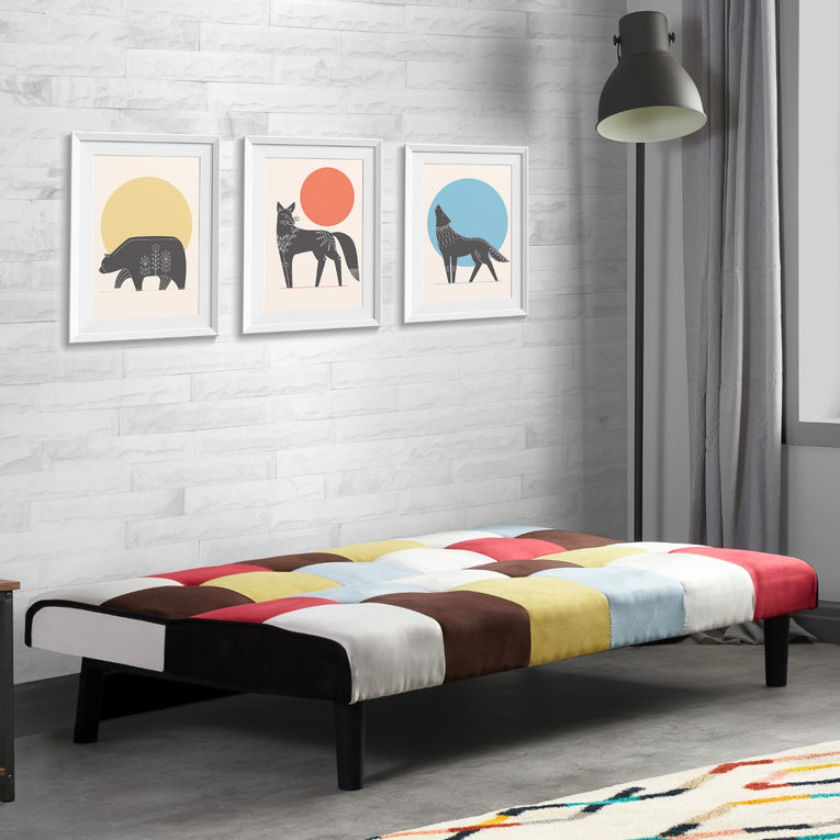Aurora Rainbow Patched Sofa Bed