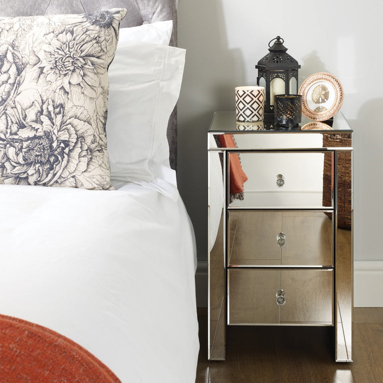 Seville 3 Drawer Bedside
