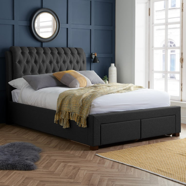 Valentino 2 Drawer Bed