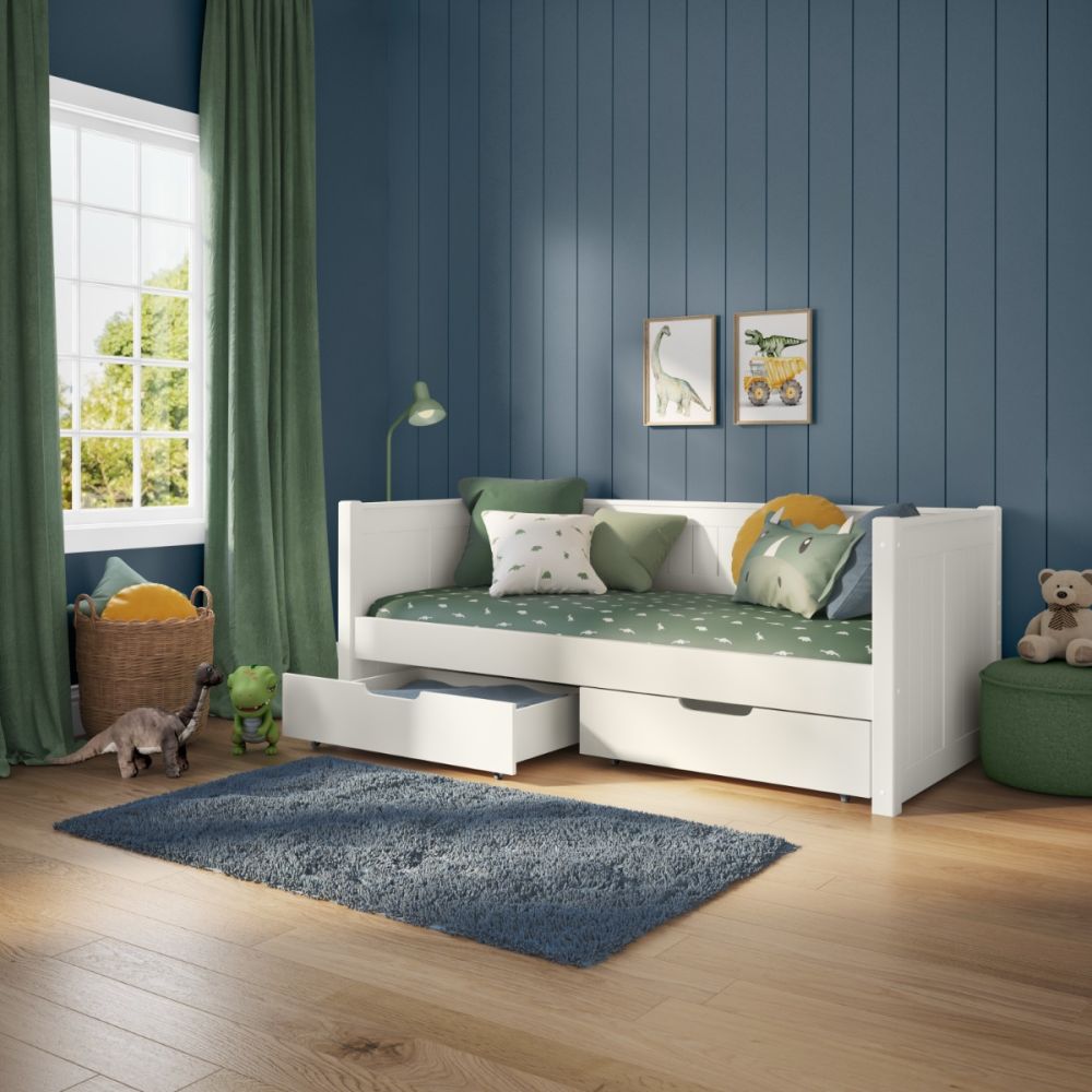 Stompa Classic Day Bed With A Pair Of Drawers 90x190cm